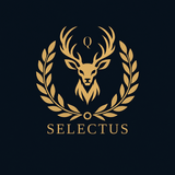 Logo da Selectus com cervo, Q e louros